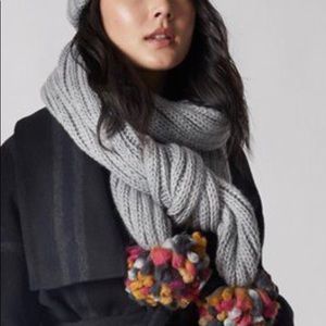 BNWT Love & Lore Party Pom Scarf